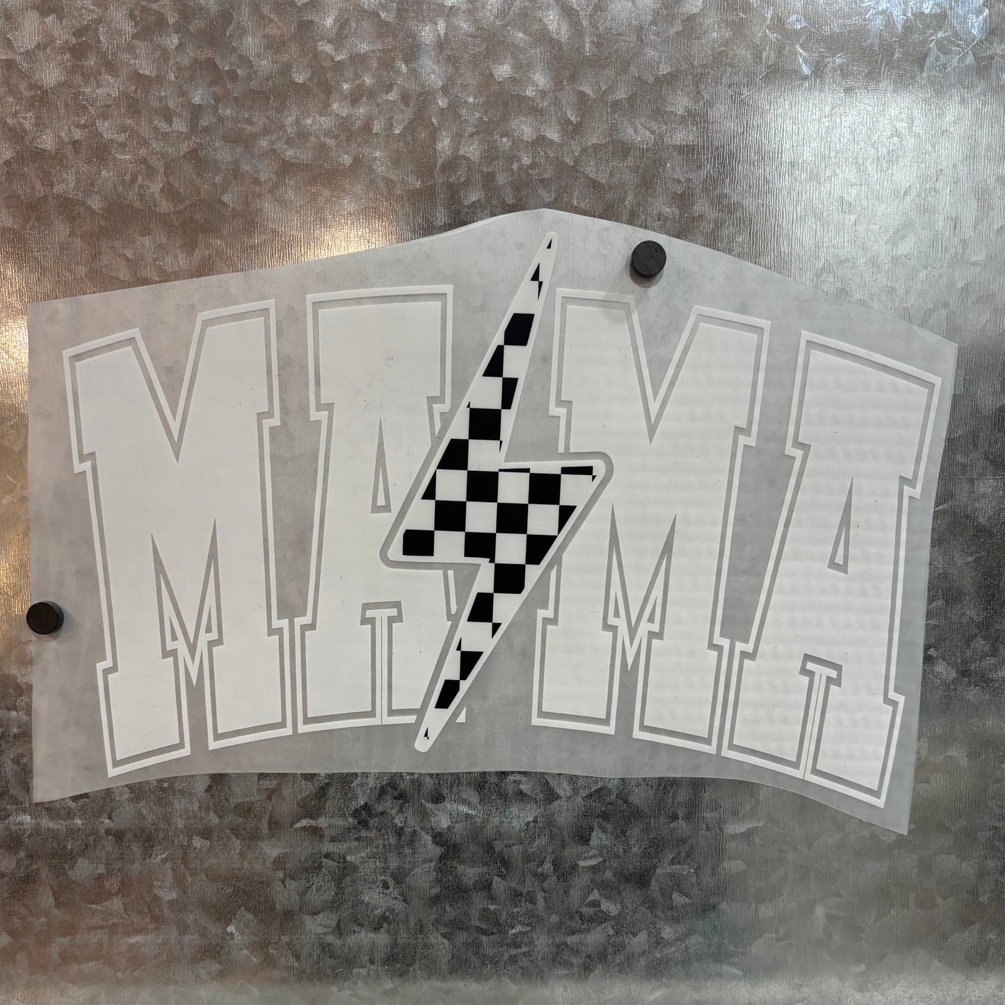 Checkered Lightning Bolt Mama