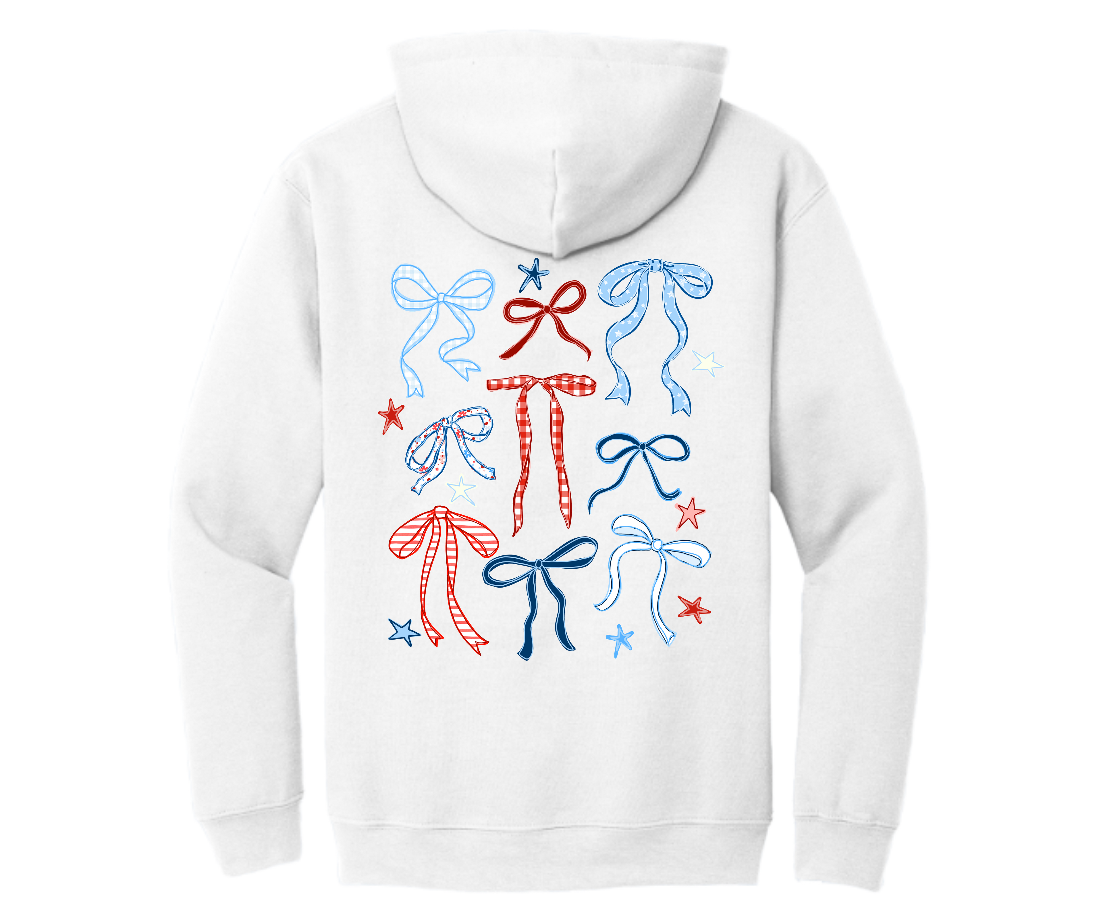 Red White & Bows Hoodie