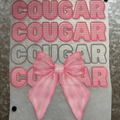 Pink Cougar with Bow