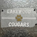 "Lakewood Cougars" (Paw Print)