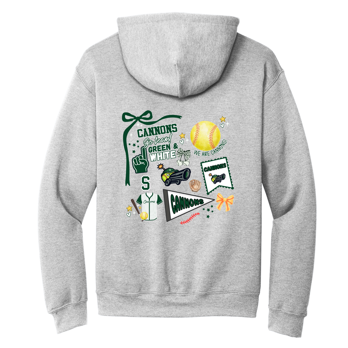 Cannons Spirit Hoodie - Front & Back