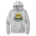 Cannons Softball Glitter Bow Hoodie