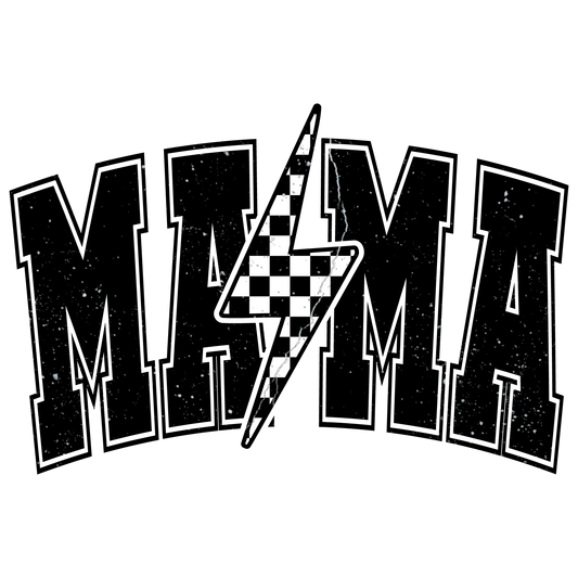 Checkered Lightning Bolt Mama